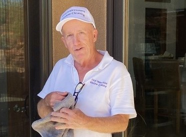 Me doing St. George window cleaning. 